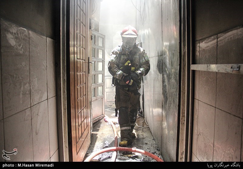 آتش‌سوزی در هتل آپادانای تهران