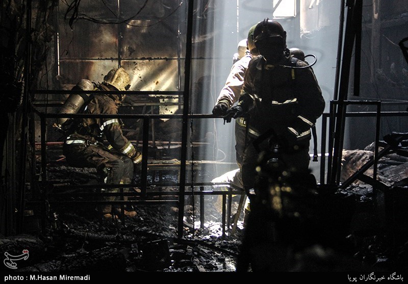 آتش‌سوزی در هتل آپادانای تهران