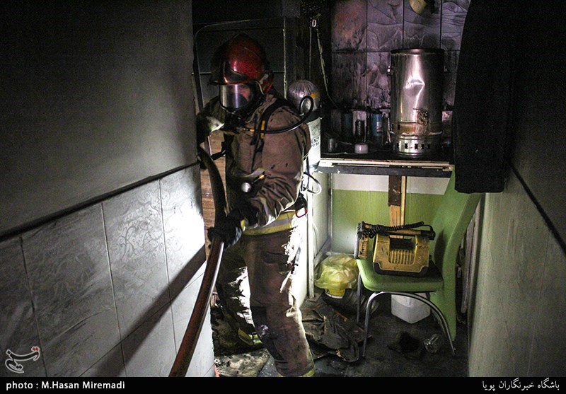 آتش‌سوزی در هتل آپادانای تهران