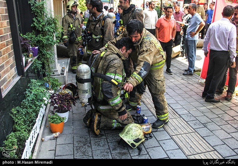 آتش‌سوزی در هتل آپادانای تهران