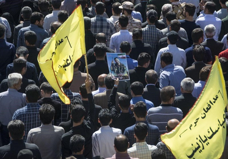 تشییع شهید در کرمانشاه