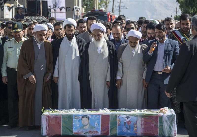 تشییع شهید در کرمانشاه