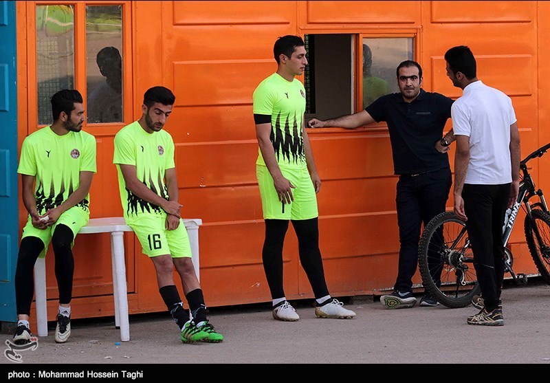 نخستین تمرین تیم فوتبال سیاه جامگان - مشهد
