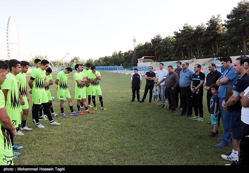 نخستین تمرین تیم فوتبال سیاه جامگان - مشهد