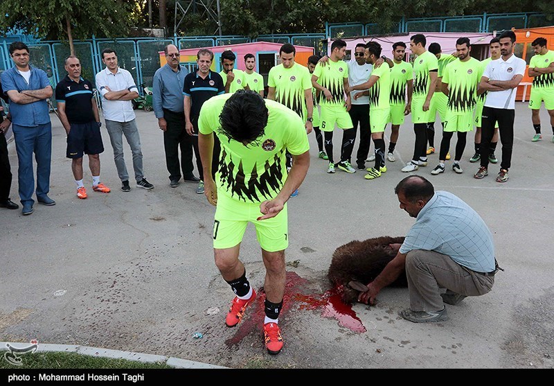 نخستین تمرین تیم فوتبال سیاه جامگان - مشهد