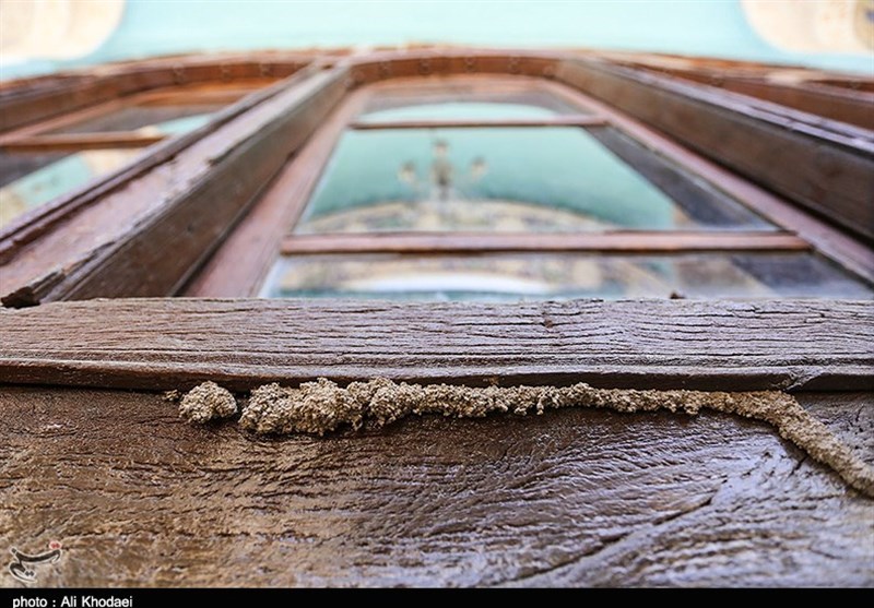 هجوم موریانه‌ها به بنای تاریخی امامزاده احمد اصفهان