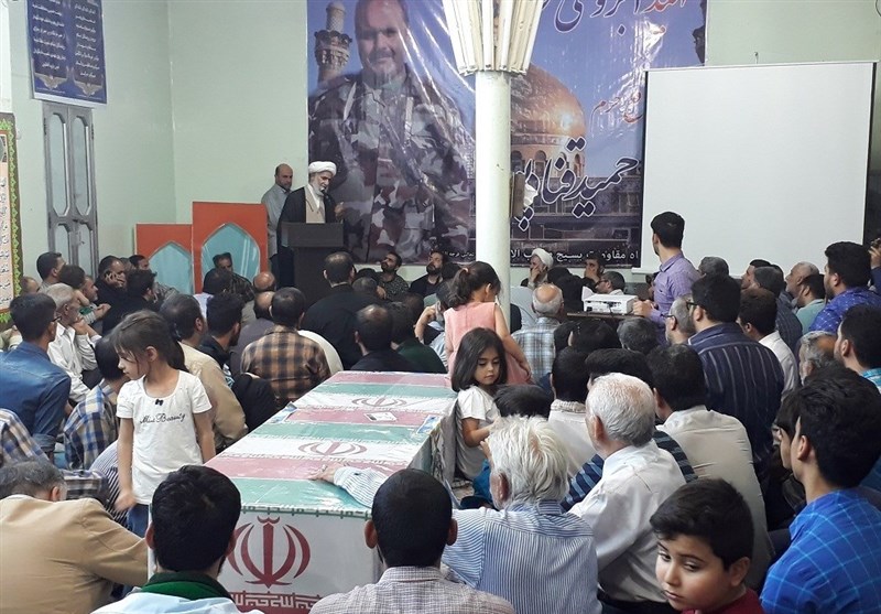 وداع با شهید مدافع حرم حمید قنادپور در اهواز