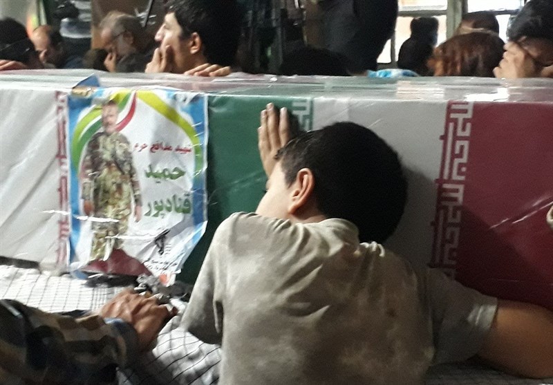 وداع با شهید مدافع حرم حمید قنادپور در اهواز