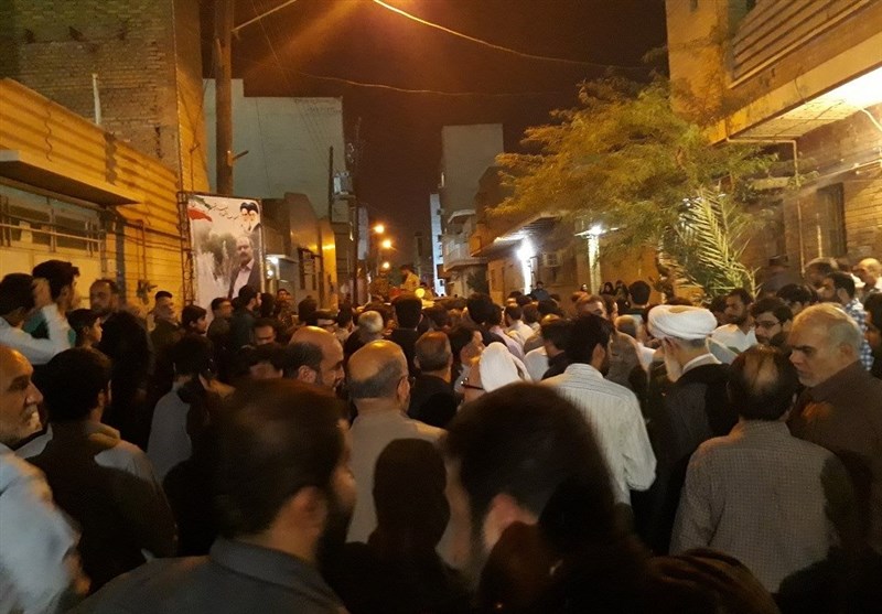 وداع با شهید مدافع حرم حمید قنادپور در اهواز