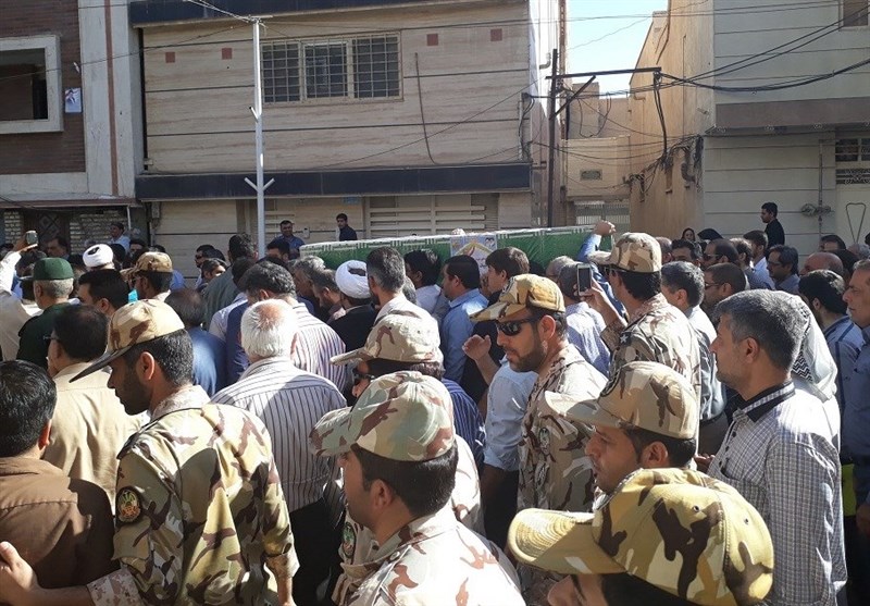 تشییع پیکر پاک شهید حمید قنادپور در اهواز