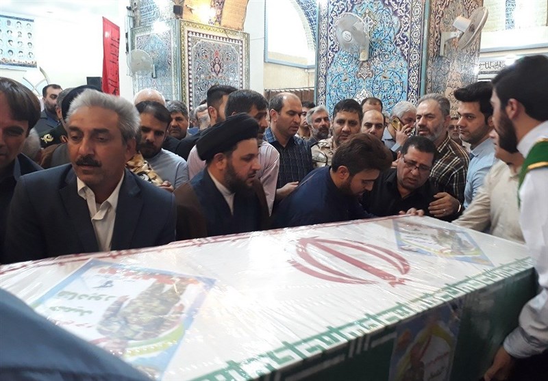 تشییع پیکر پاک شهید حمید قنادپور در اهواز