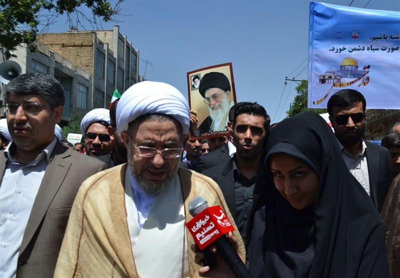 حضور دبیرکل مجمع جهانی تقریب مذاهب اسلامی در راهپیمایی روز جهانی قدس اراک