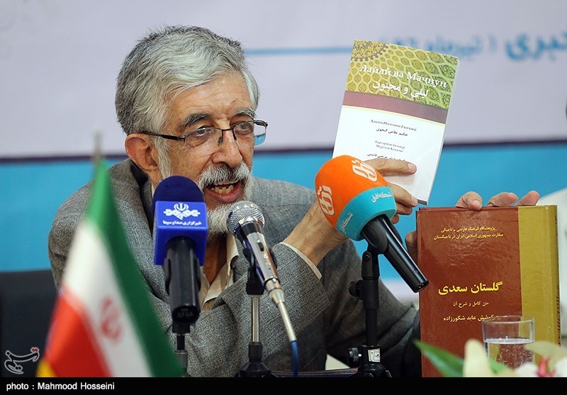 نشست خبری حداد عادل رئیس بنیاد سعدی