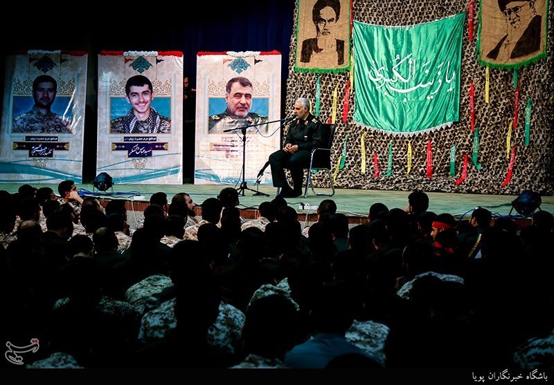 سردار سلیمانی در دیدار با دانشجویان دانشگاه امام حسین(ع)