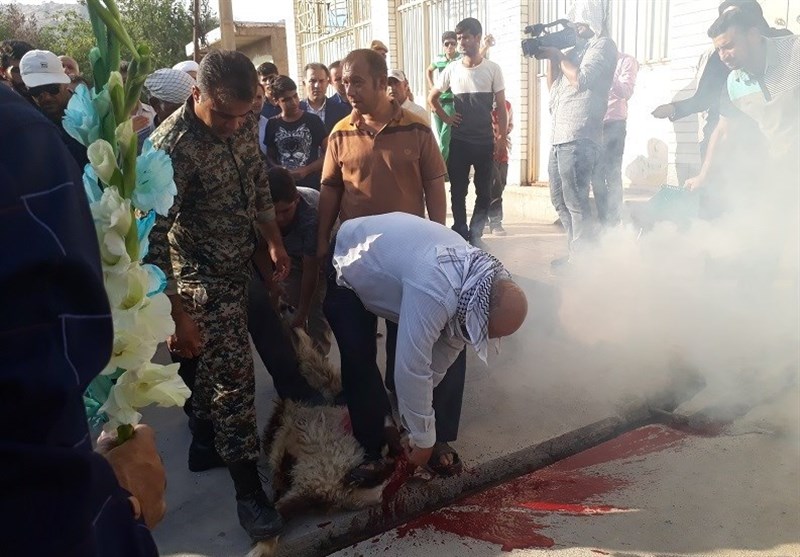  	تشییع 3 شهید گمنام در ابوالعباس باغملک