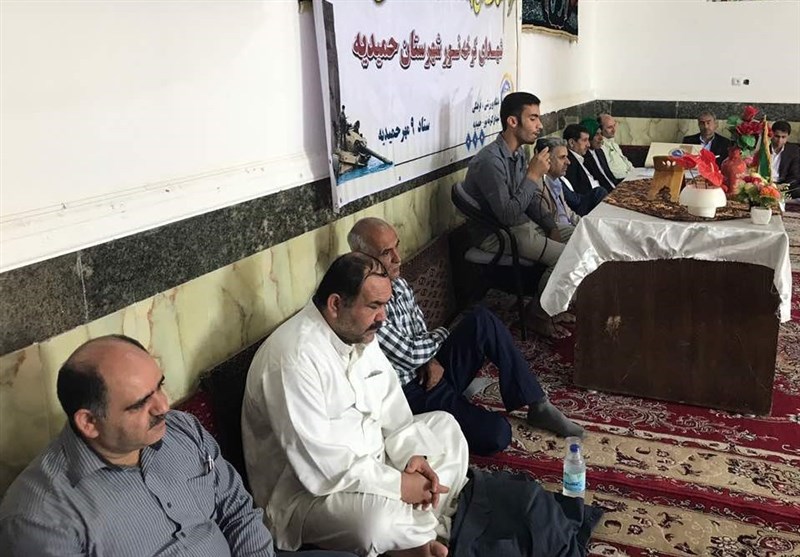  	کلنگ‌زنی ساخت مجموعه فرهنگی ورزشی شهدای کرخه نور حمیدیه 