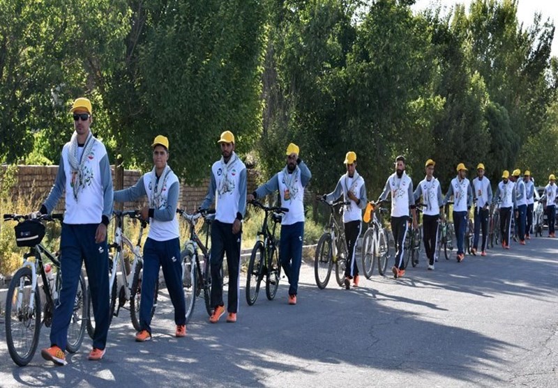 اعزام کاروان دوچرخه‌سواری فدائیان ولایت بهاباد به مشهد مقدس