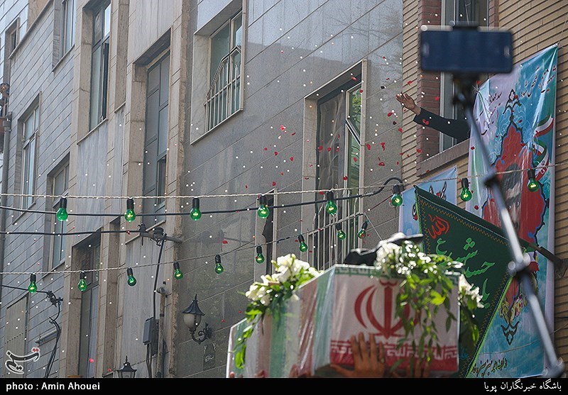 تشییع پیکر شهید تازه تفحص شده مهدی غلامی