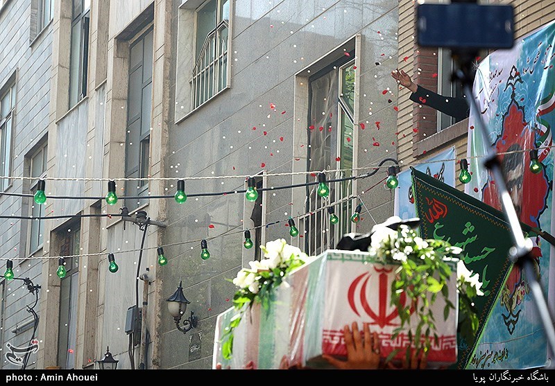 تشییع پیکر شهید تازه تفحص شده مهدی غلامی