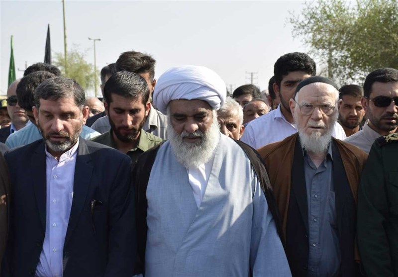 تشییع پیکر پاک شهید مدافع حرم محمد تاج‌بخش در گتوند 