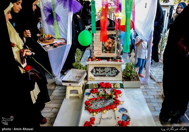 جشن تولد شهید مدافع حرم احمد اعطایی