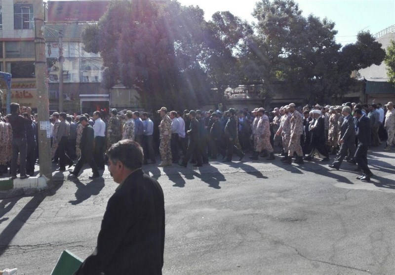 تشییع شهید در کرمانشاه