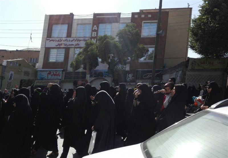 تشییع شهید در کرمانشاه