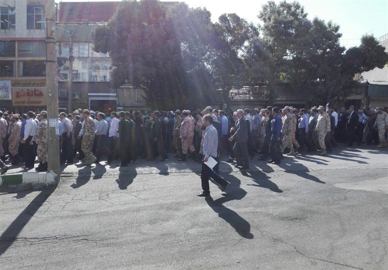 تشییع شهید در کرمانشاه