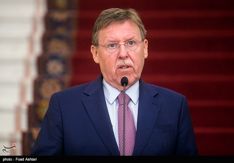 کنفرانس خبری روسای مجلس ایران و بلژیک