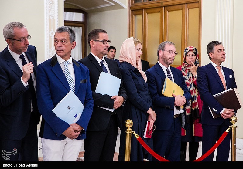 کنفرانس خبری روسای مجلس ایران و بلژیک