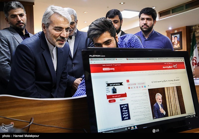 حضور محمدباقر نوبخت در خبرگزاری تسنیم