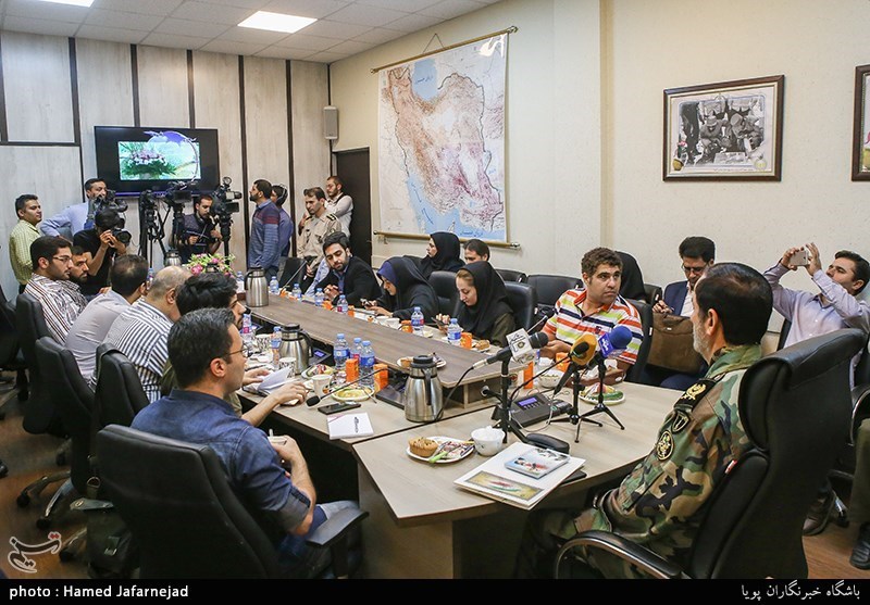 نشست خبری امیر ابراهیم گلفام رئیس سازمان حفظ آثار و نشر ارزش‌های دفاع مقدس ارتش