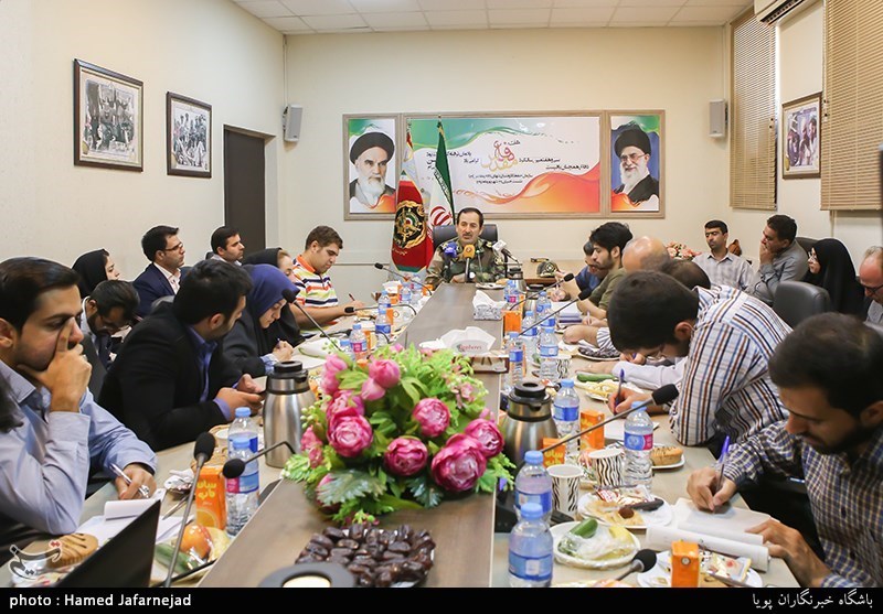 نشست خبری امیر ابراهیم گلفام رئیس سازمان حفظ آثار و نشر ارزش‌های دفاع مقدس ارتش