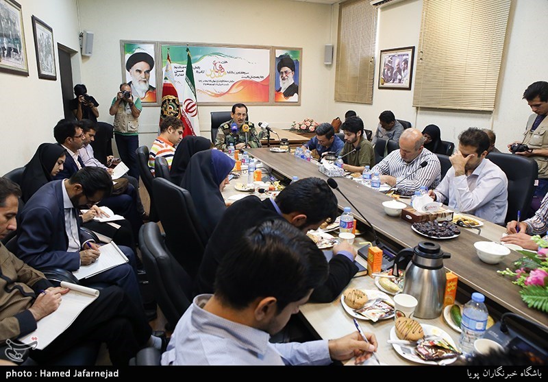 نشست خبری امیر ابراهیم گلفام رئیس سازمان حفظ آثار و نشر ارزش‌های دفاع مقدس ارتش