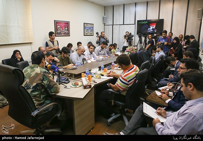 نشست خبری امیر ابراهیم گلفام رئیس سازمان حفظ آثار و نشر ارزش‌های دفاع مقدس ارتش