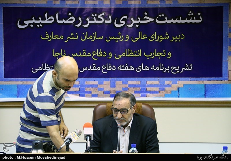 نشست خبری رضا طیبی دبیرشورای عالی و رییس سازمان نشر و معارف و تجارب انتظامی و دفاع مقدس ناجا