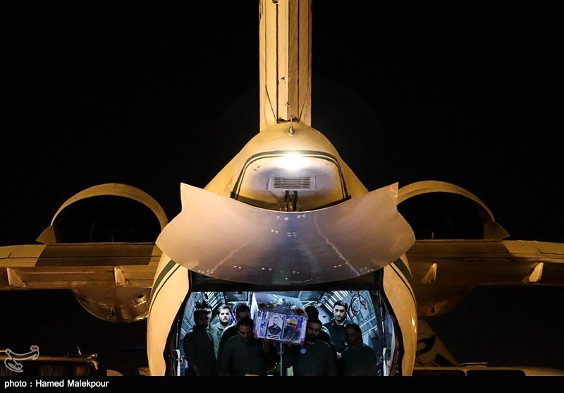 ورود پیکر شهید حججی به میهن