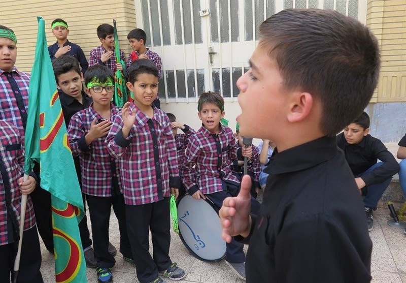 نوحه خوانی فرزند شهید حمیدرضا فاطمی‌اطهر