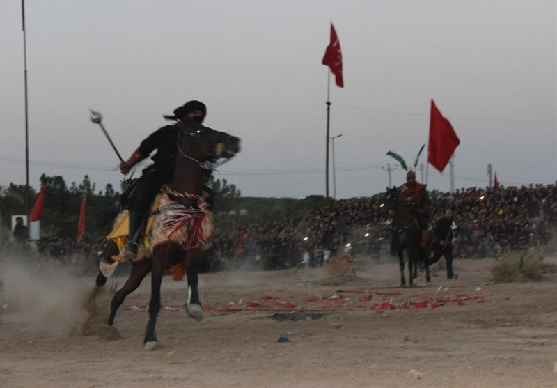 شبه خاکسپاری شهدای کربلا در نوش آباد