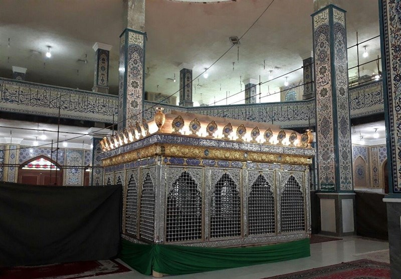 نصب ضریح جدید حرم علی بن مهزیار اهوازی