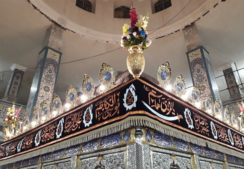 نصب ضریح جدید حرم علی بن مهزیار اهوازی