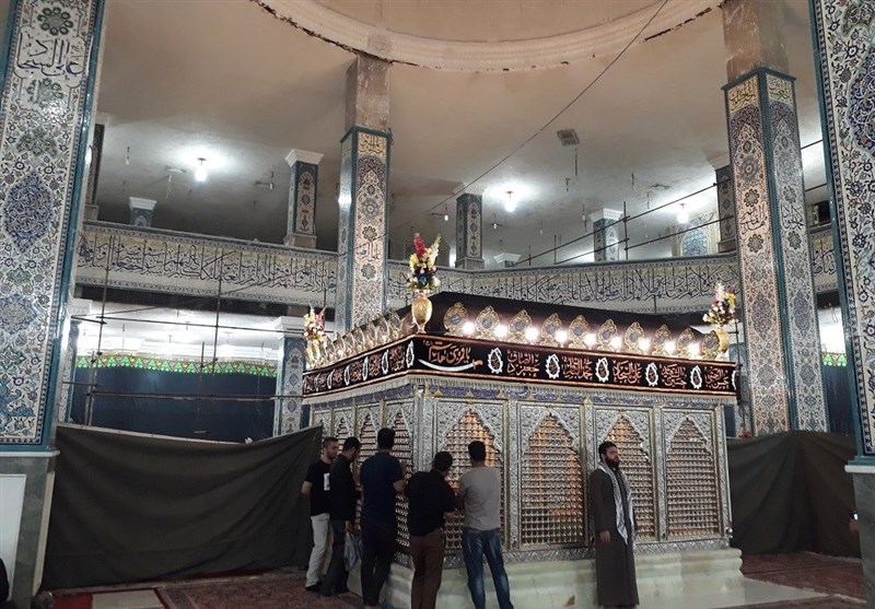 نصب ضریح جدید حرم علی بن مهزیار اهوازی