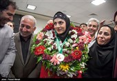 استقبال از مریم هاشمی قهرمان ووشو - کرمانشاه