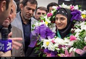 استقبال از مریم هاشمی قهرمان ووشو - کرمانشاه