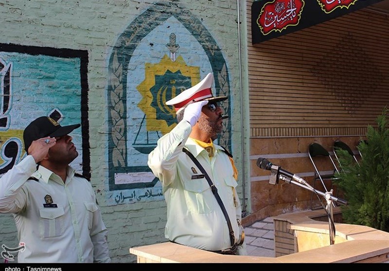 صبحگاه مشترک نیروی انتظامی کاشان