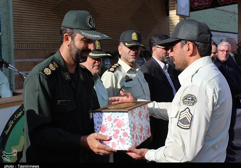 صبحگاه مشترک نیروی انتظامی کاشان