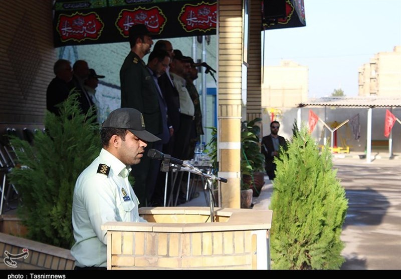 صبحگاه مشترک نیروی انتظامی کاشان