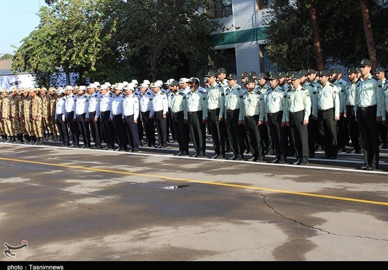 صبحگاه مشترک نیروی انتظامی کاشان