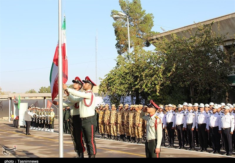 صبحگاه مشترک نیروی انتظامی کاشان