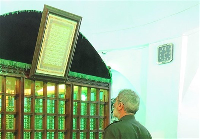 سردار قاآنی در  بزرگداشت شهید مدافع حرم دامغان